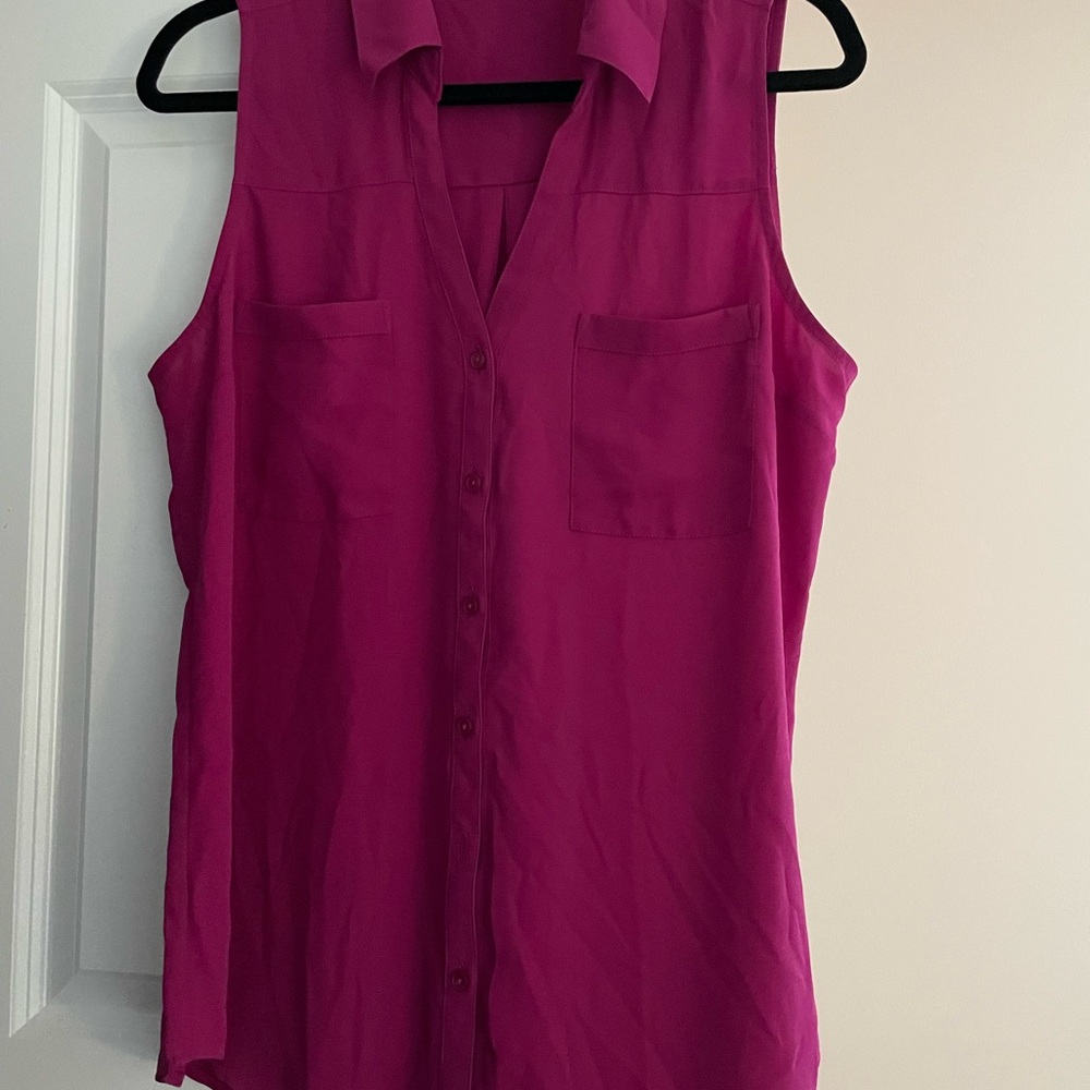 Sleeveless Pink Blouse